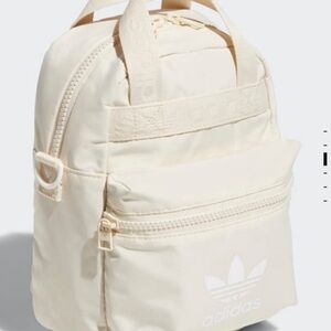 NWT Adidas MICRO cream/white backpack or crossbody